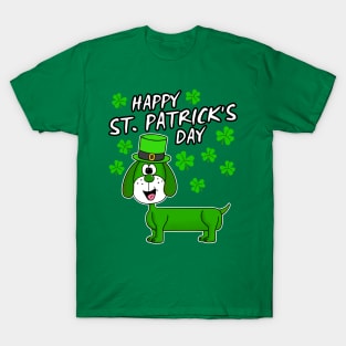 Happy St. Patrick's Day 2022 Dachshund Dog Lover T-Shirt